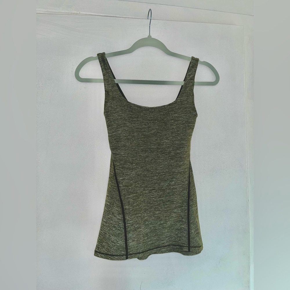Lululemon dark green tank top - size XS